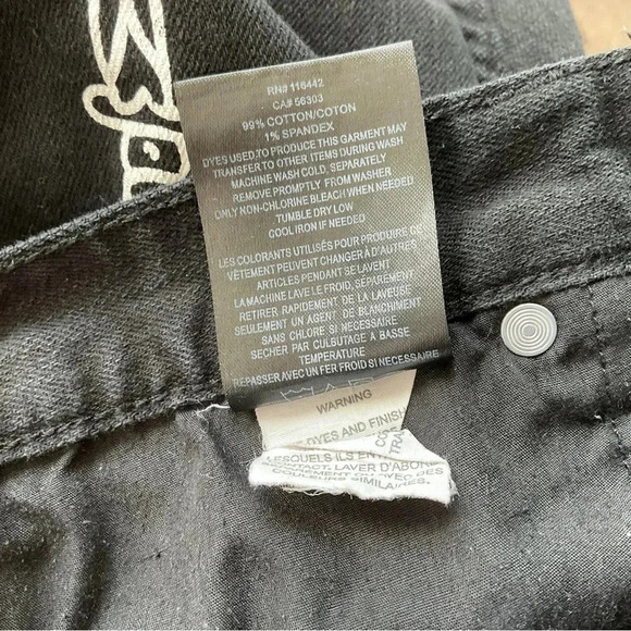 Broken Promises Ultra Slim Stretch Black Jeans Size 30 - Picture 7 of 9